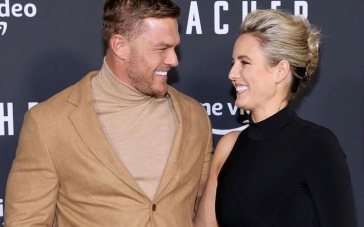Catherine Ritchson and Alan Ritchson attend the red-carpet.